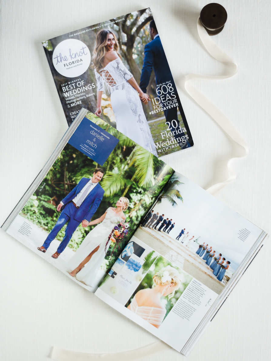 Islamorada Beach Wedding featured on The Knot Florida Magazine